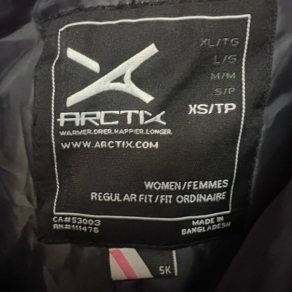 Arctix Women's Snow Ski Pants Sz XS Pink 5K Insulated Regular Fit Adj Waist EUC - Picture 6 of 6